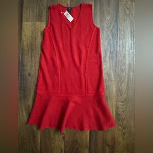 Ann Taylor Red Midi Dress